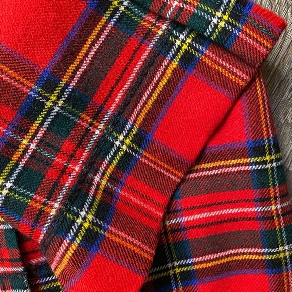 The Scotch House Wool Plaid Warp Skirt - Picture 9 of 16